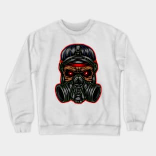 masked skull Crewneck Sweatshirt